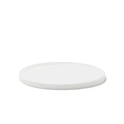 Lid Flat 8.56X0.48 IN LLDPE White Round For Container 240/Case
