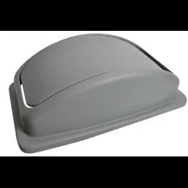 Swing Lid 23 GAL 92 QT Gray Rectangle Plastic Slim 1/Each