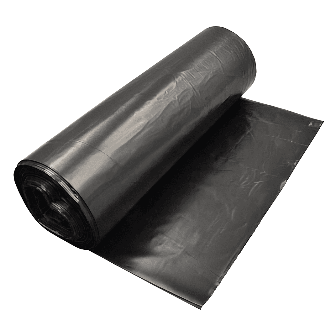 Victoria Bay Can Liner 38X60 IN Black Plastic 16MIC Roll 25 Count/Pack 8 Packs/Case 200 Count/Case