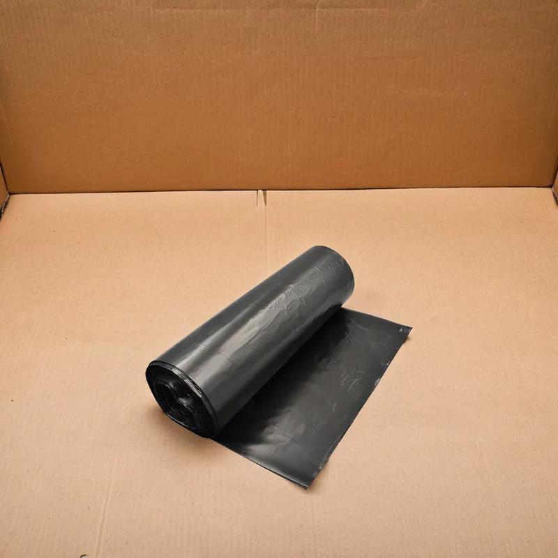 Victoria Bay Can Liner 38X60 IN Black Plastic 16MIC Roll 25 Count/Pack 8 Packs/Case 200 Count/Case