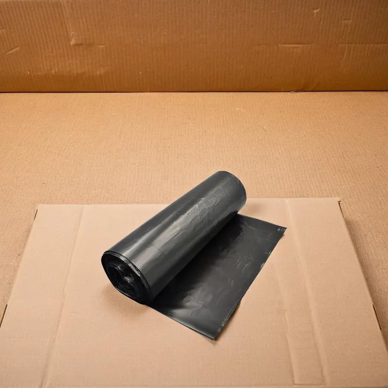 Victoria Bay Can Liner 38X60 IN Black Plastic 16MIC Roll 25 Count/Pack 8 Packs/Case 200 Count/Case