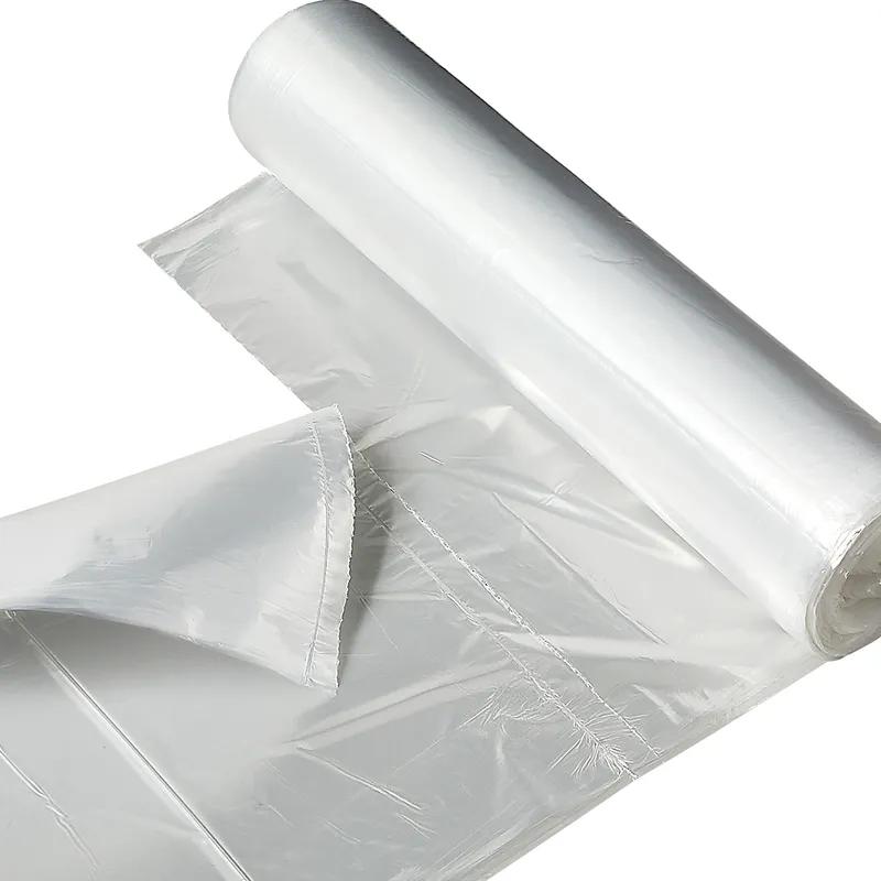 Victoria Bay Can Liner 40X48 IN Clear HDPE 12MIC 25 Count/Pack 10 Packs/Case 250 Count/Case