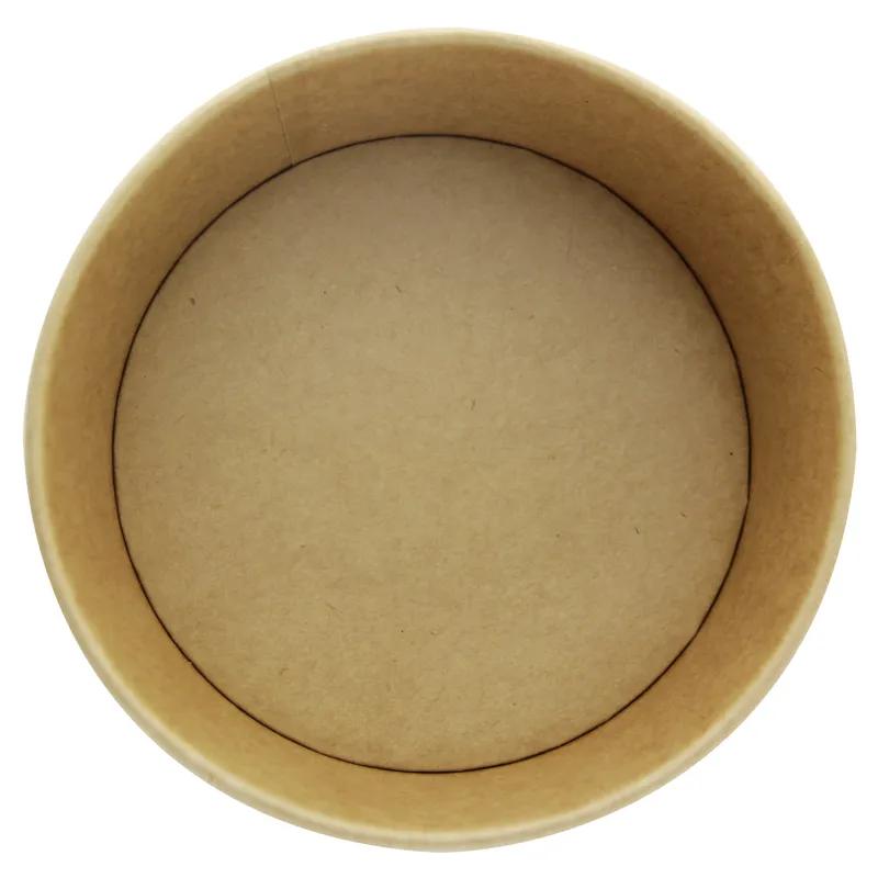 Food Container Base 24 OZ Paper Kraft Round Grease Resistant 45 Count/Pack 8 Packs/Case 360 Count/Case