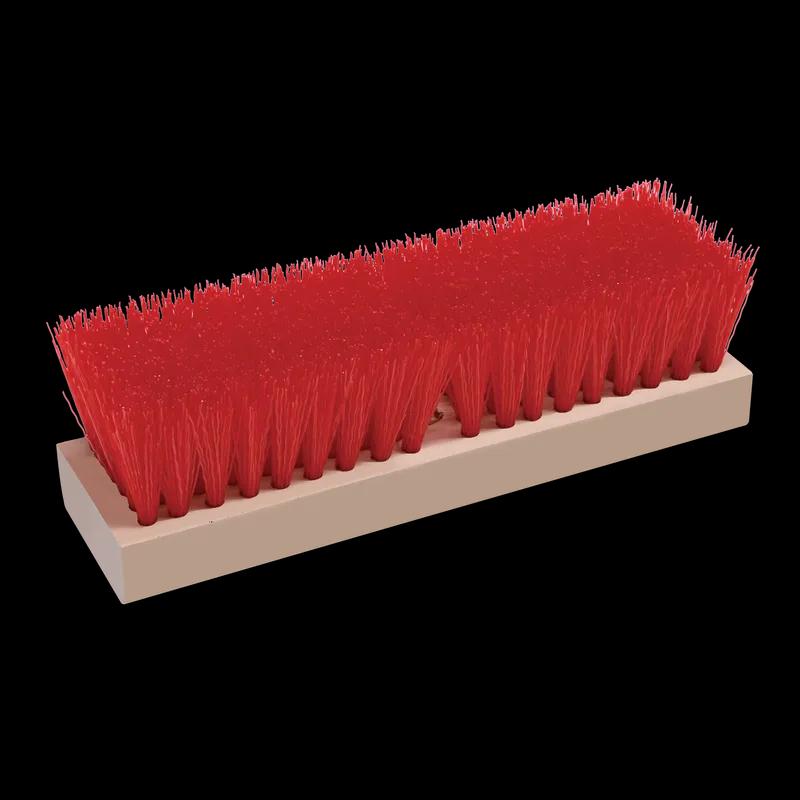 O-Cedar® Deck Brush 10 IN Wood PP Black Red 1/Each