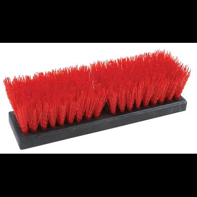 Deck Brush 10 IN Wood PP Black Red 1/Each