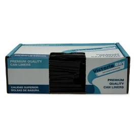 Victoria Bay Can Liner 24X33 IN Black Plastic 6MIC 50 Count/Pack 20 Packs/Case 1000 Count/Case