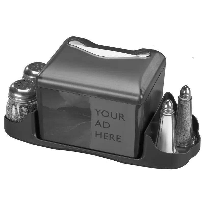 San Jamar Venue® Napkin Dispenser Black ABS Full Fold Tabletop 1/Each