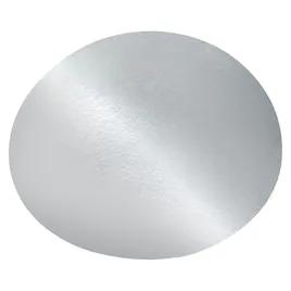 Lid Flat 8 IN Foil-Lined Paper Silver White Round For Container 500/Case