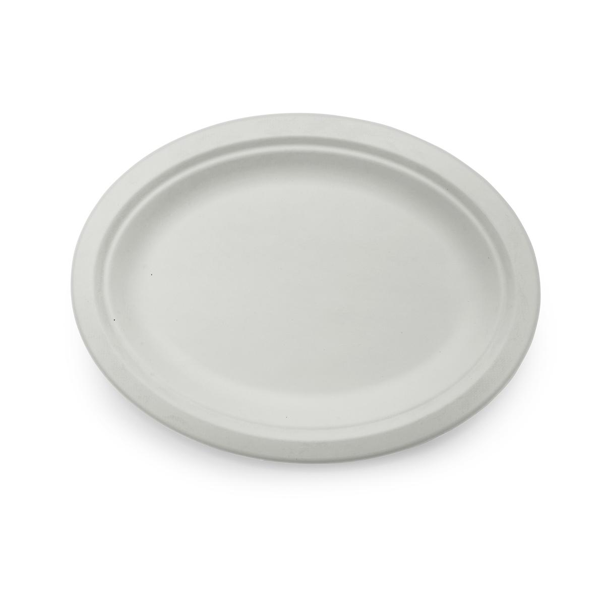 Victoria Bay Plate 7X10 IN Pulp Fiber White Oval 500/Case