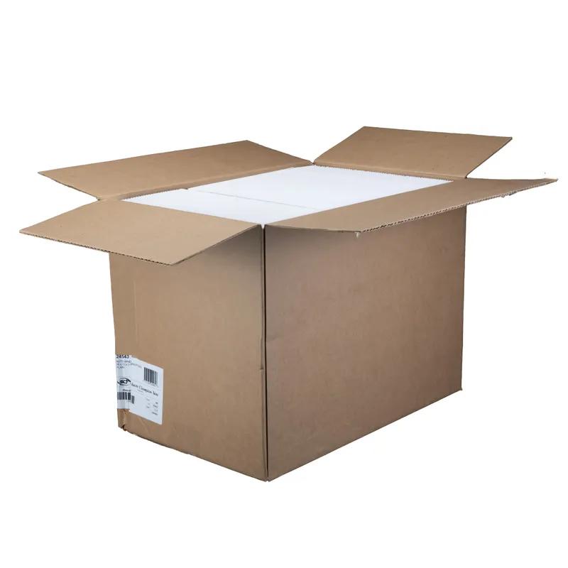 Bakery Box 16X12X2.25 IN SBS Paperboard White Rectangle 6 Corner Beers With Window 100/Case