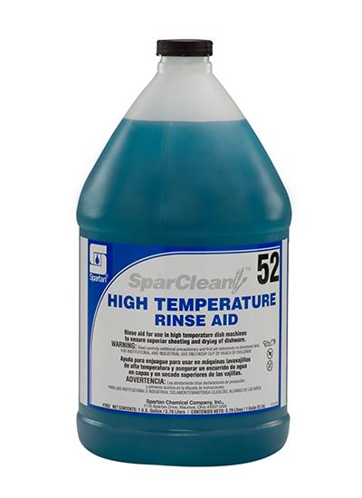 SparClean® High Temperature Rinse Aid 52 Unscented 1 GAL Acidic Liquid 4/Case