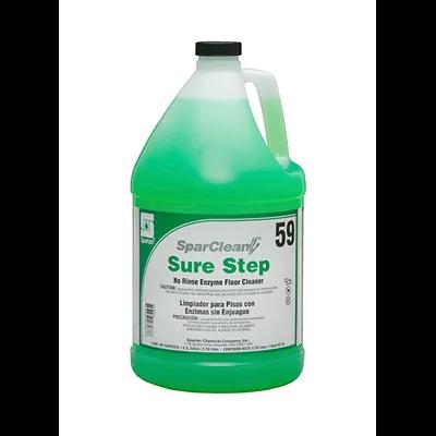 SparClean® Sure Step™ 59 Clean Scent Floor Cleaner 1 GAL Neutral Concentrate Enzymatic 4/Case
