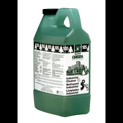 Green Solutions® Industrial Cleaner 105 Fragrance Free Surfactant 2 L Heavy Duty Alkaline Concentrate 4/Case