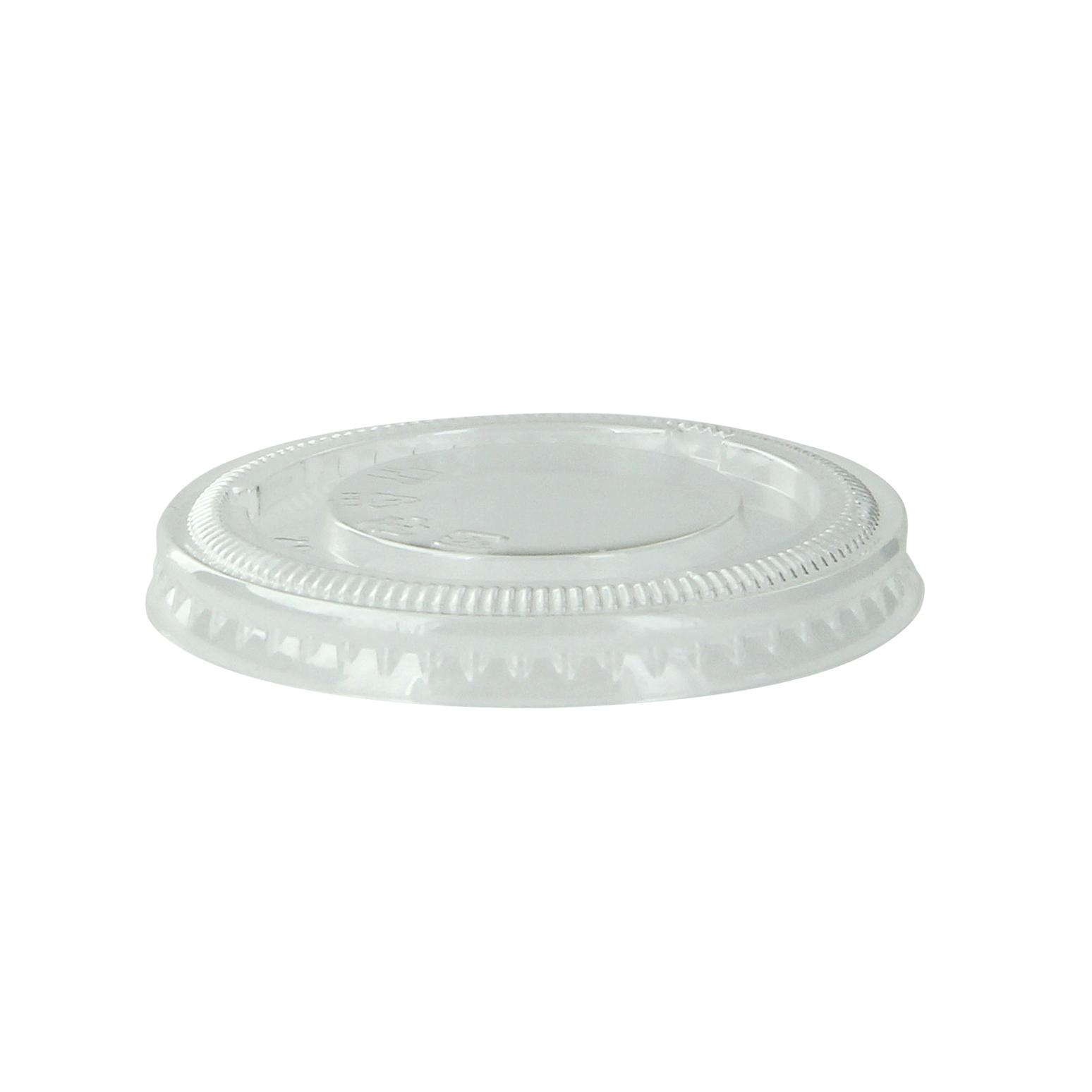 Lid Flat 2.44X0.31 IN PET Clear For Souffle & Portion Cup 125 Count/Pack 20 Packs/Case 2500 Count/Case