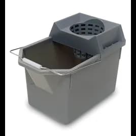 Mop Bucket & Strainer 17.00X10.50X12.00 IN 15 QT Plastic Gray 1/Each