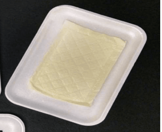 SA40 Meat Pad 4X6 IN Plastic Cellulose White Rectangle 2000/Case