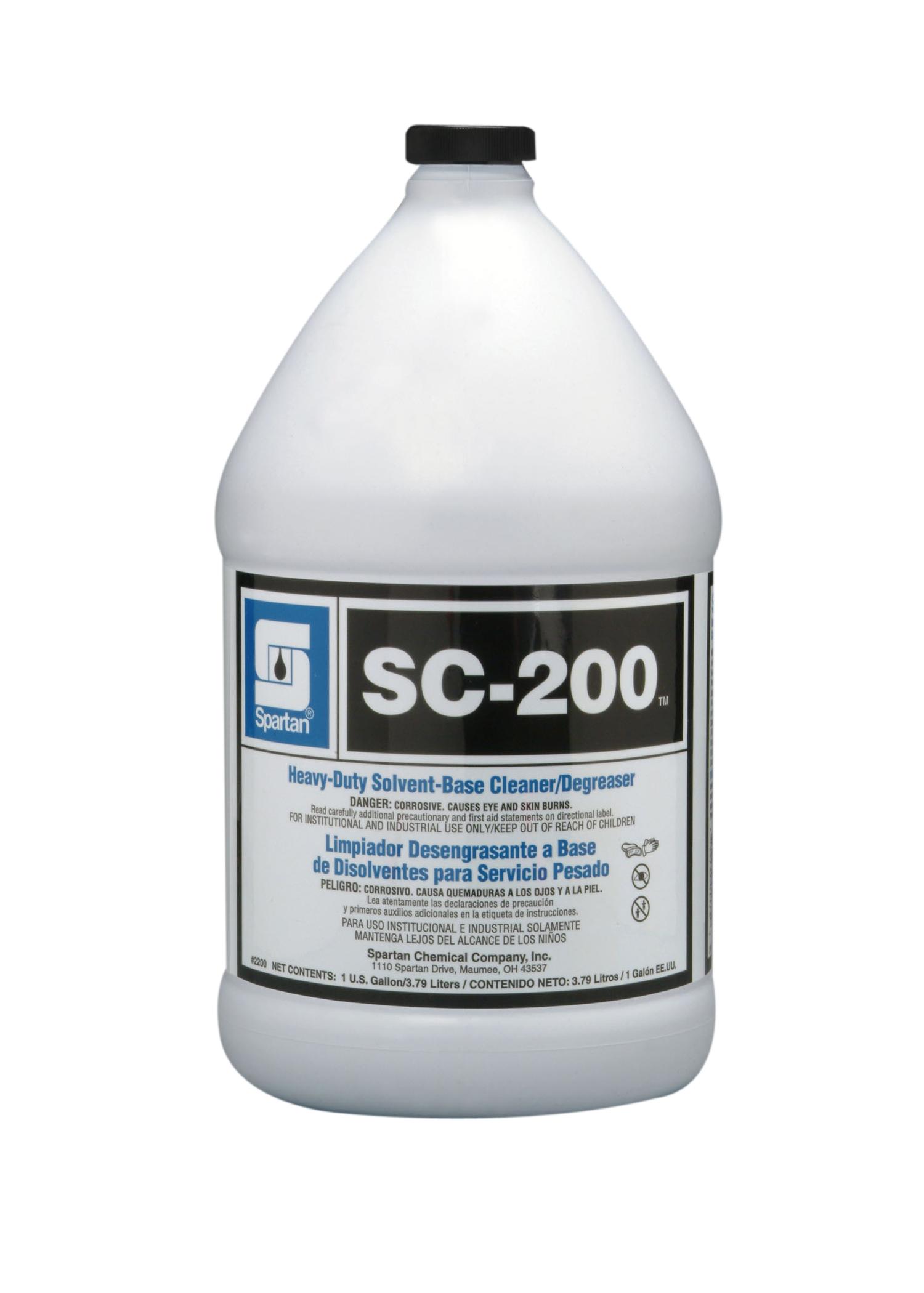 SC-200 Cleaner & Degreaser 1 GAL Multi Surface Heavy Duty Alkaline Liquid 4/Case