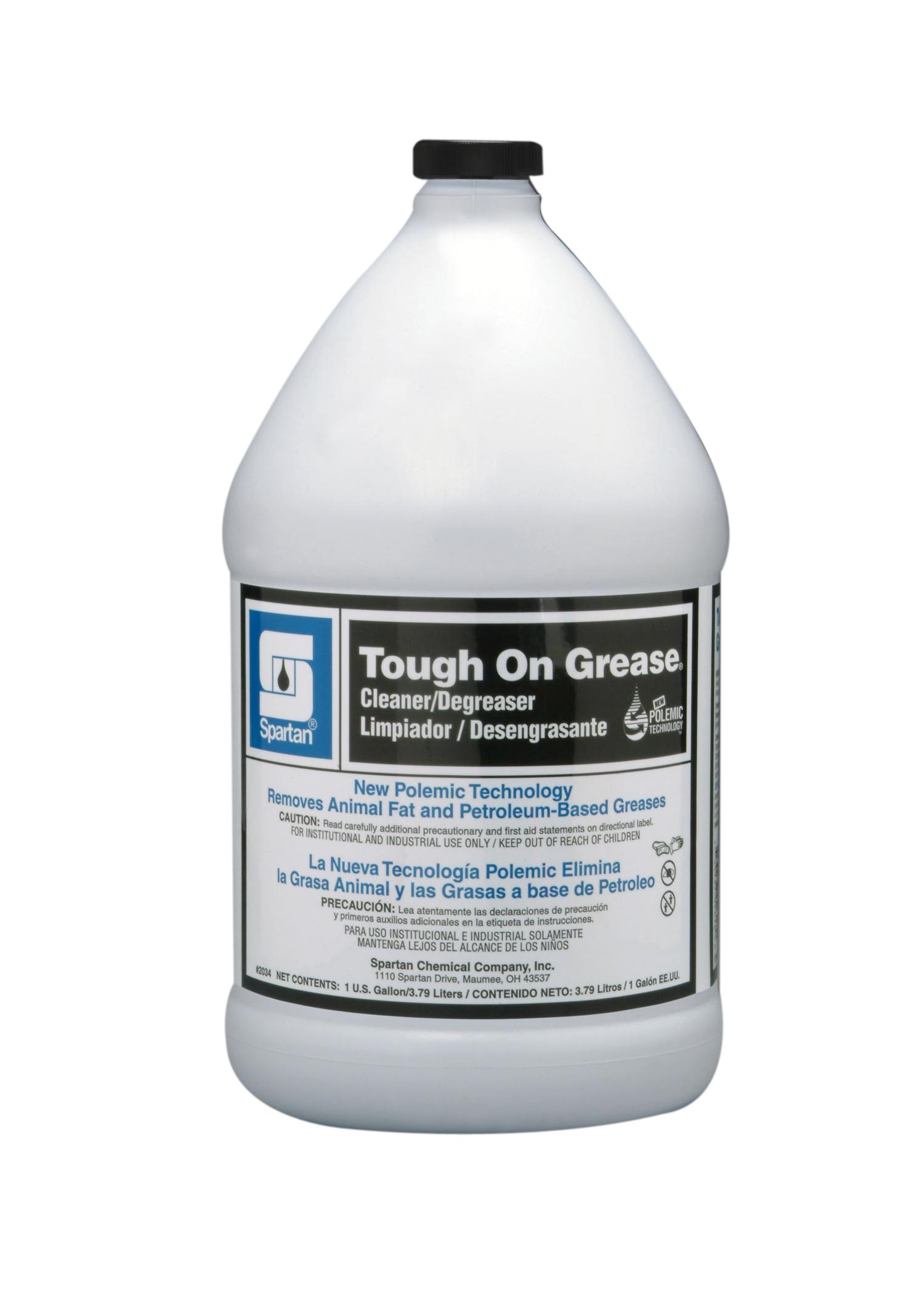 Tough on Grease® Fragrance Free Degreaser 1 GAL Industrial Alkaline Liquid Non-Butyl Water-Soluble 4/Case