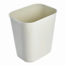 Trash Can 8.25X11.13X12.25 IN 3.5 GAL 14 QT Beige Rectangle Resin Fire Resistant Deskside 1/Each