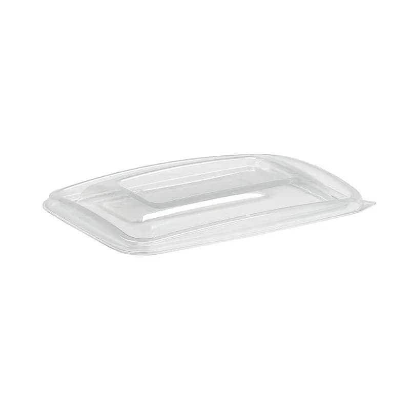 The BOTTLEBOX ® Lid Flat 10.25X7.25X0.87 IN RPET Clear Rectangle For 28 OZ Container 400/Case