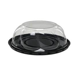 Pie Container & Lid Combo With Dome Lid 9X3 IN PET Black Swirl 100/Case