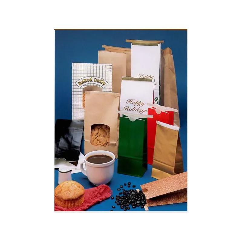 Bagcraft® Bag 6.5X4X18 IN Paper Poly Blend Kraft With Tin Ties Closure 500/Case