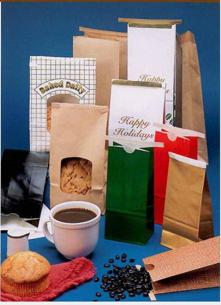 Bagcraft® Bag 6.5X4X18 IN Paper Poly Blend Kraft With Tin Ties Closure 500/Case