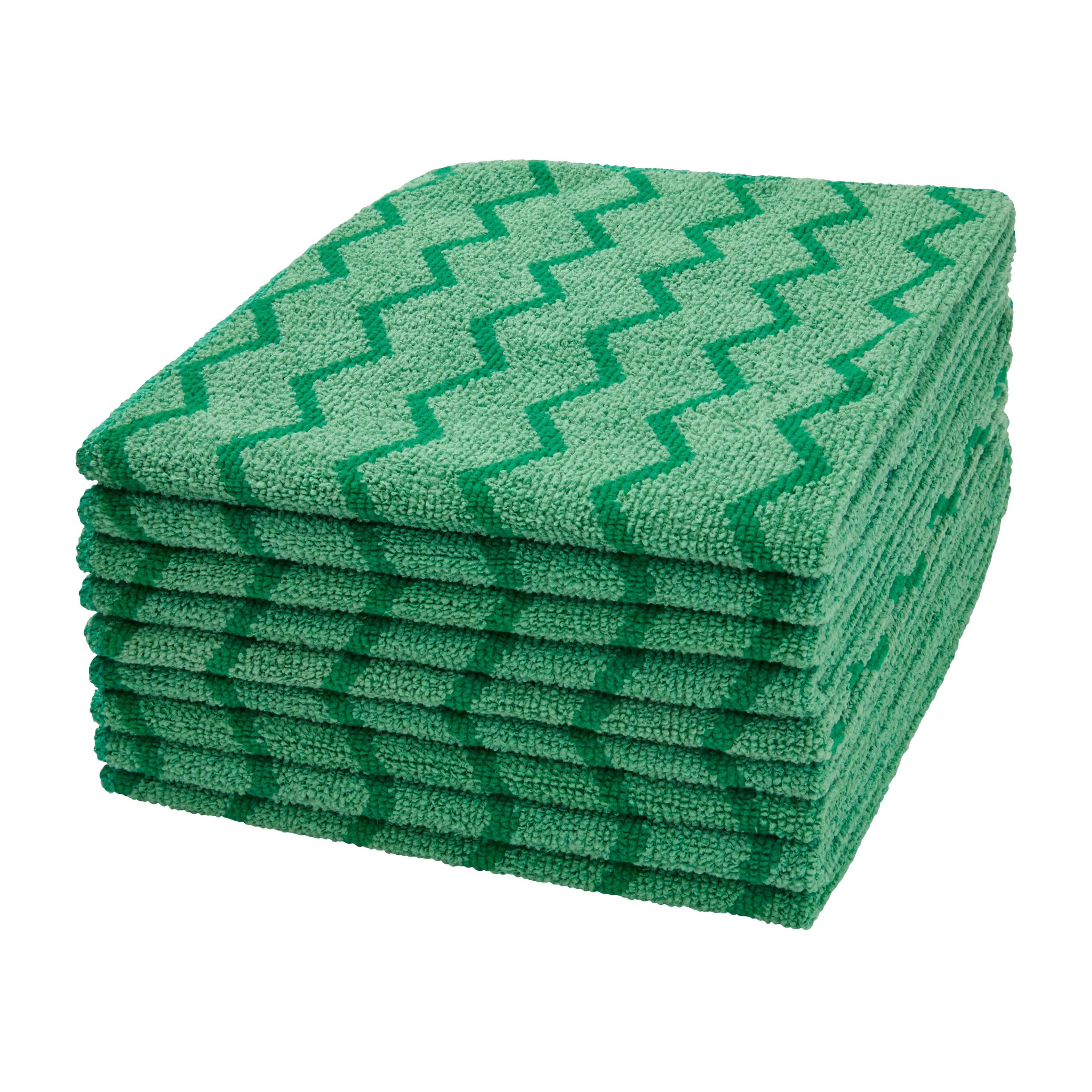 Hygen™ All Purpose Cleaning Cloth 16X16 IN Microfiber Green 12/Case