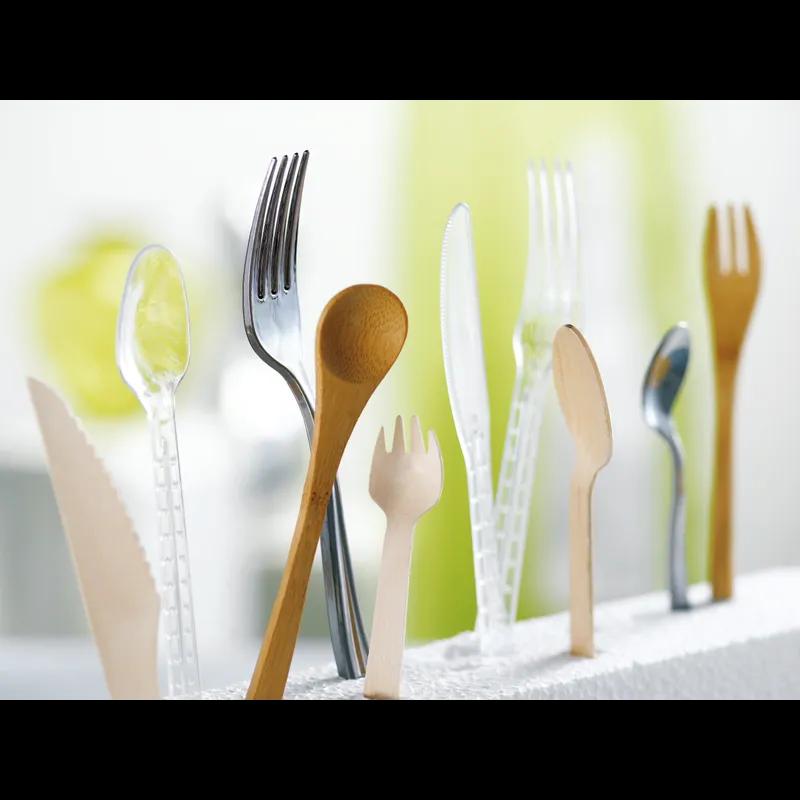 Spork 5.7 IN Wood Natural 250 Count/Pack 8 Packs/Case 2000 Count/Case