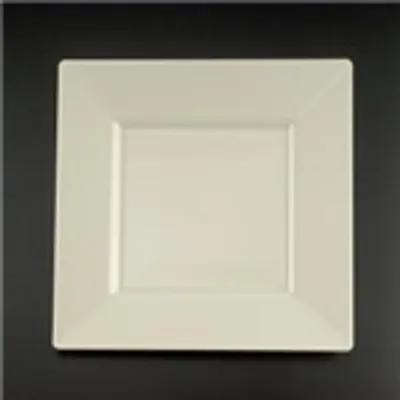 Plate 10.75X10.75 IN Plastic White Square 120/Case