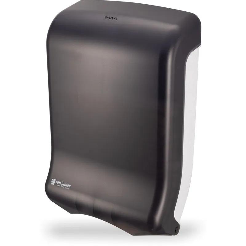 San Jamar Paper Towel Dispenser Plastic Black Pearl Multifold C-Fold 1/Each