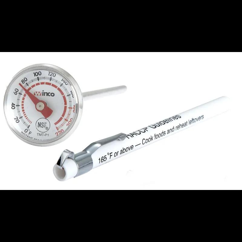 Thermometer Stainless Steel Dial 1IN Display Pocket 0-220 Degrees 1/Each