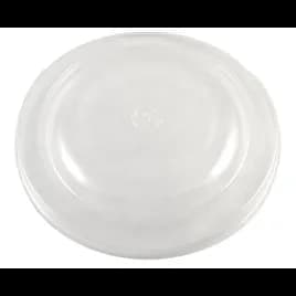 Lid Flat 7.5X1 IN 1 Compartment PLA Clear Round For 16-24-32 OZ Bowl Unhinged 300/Case