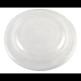 Lid Flat 7.5X1 IN 1 Compartment PLA Clear Round For 16-24-32 OZ Bowl Unhinged 300/Case