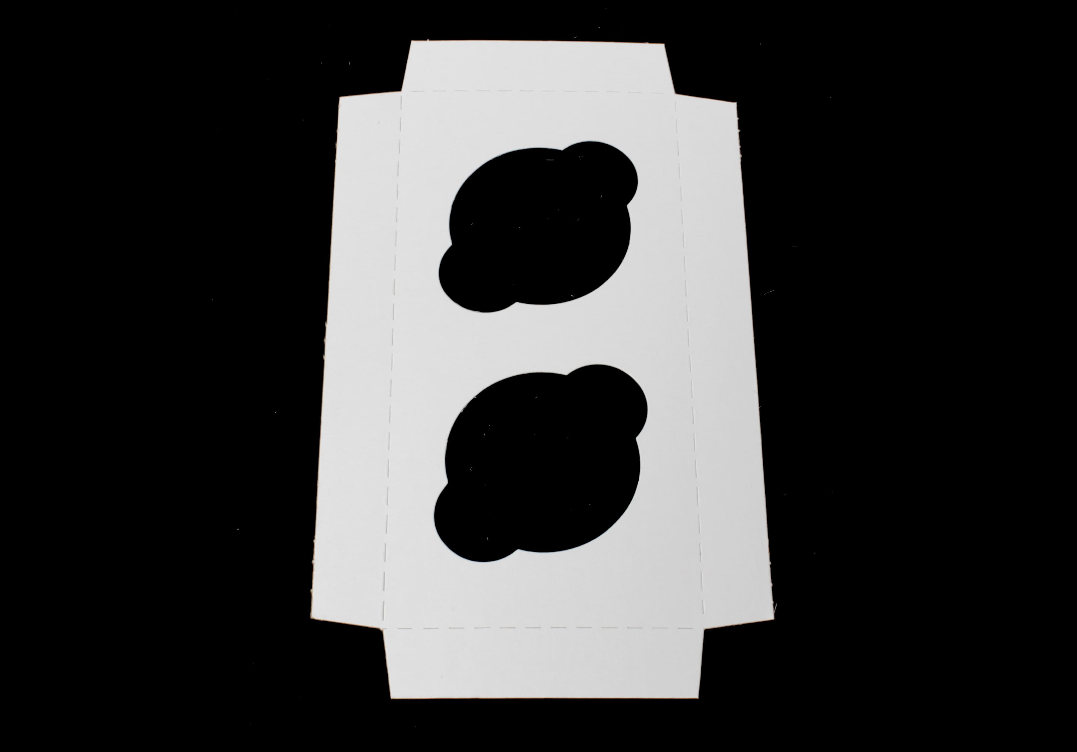 Cupcake Insert 7.9375X3.9375X0.875 IN 2 Compartment Cardboard White Kraft 100/Case
