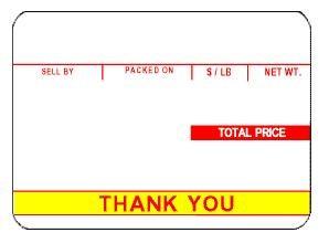 ISHIDA 1819 Alpha Cosmic UPC Scale Label 2.36X1.85 IN UPC 9600/Case