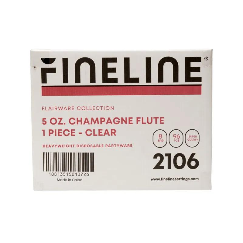 Flairware Cup Champagne Flute 5 OZ Plastic Clear 96/Case