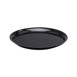 WNA CheckMate Serving Tray 12 IN PS Black Round 25/Case