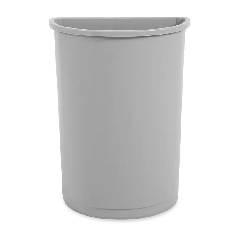 Untouchable® 1-Stream Trash Can 12X21X28.68 IN 21 GAL Gray Half Round Resin 1/Each