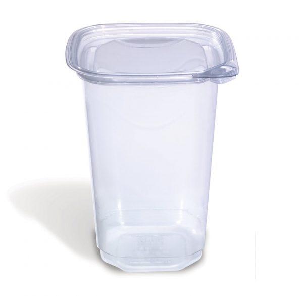 Evolutions® Deli Container Base 32 OZ PET Clear Square 400/Case