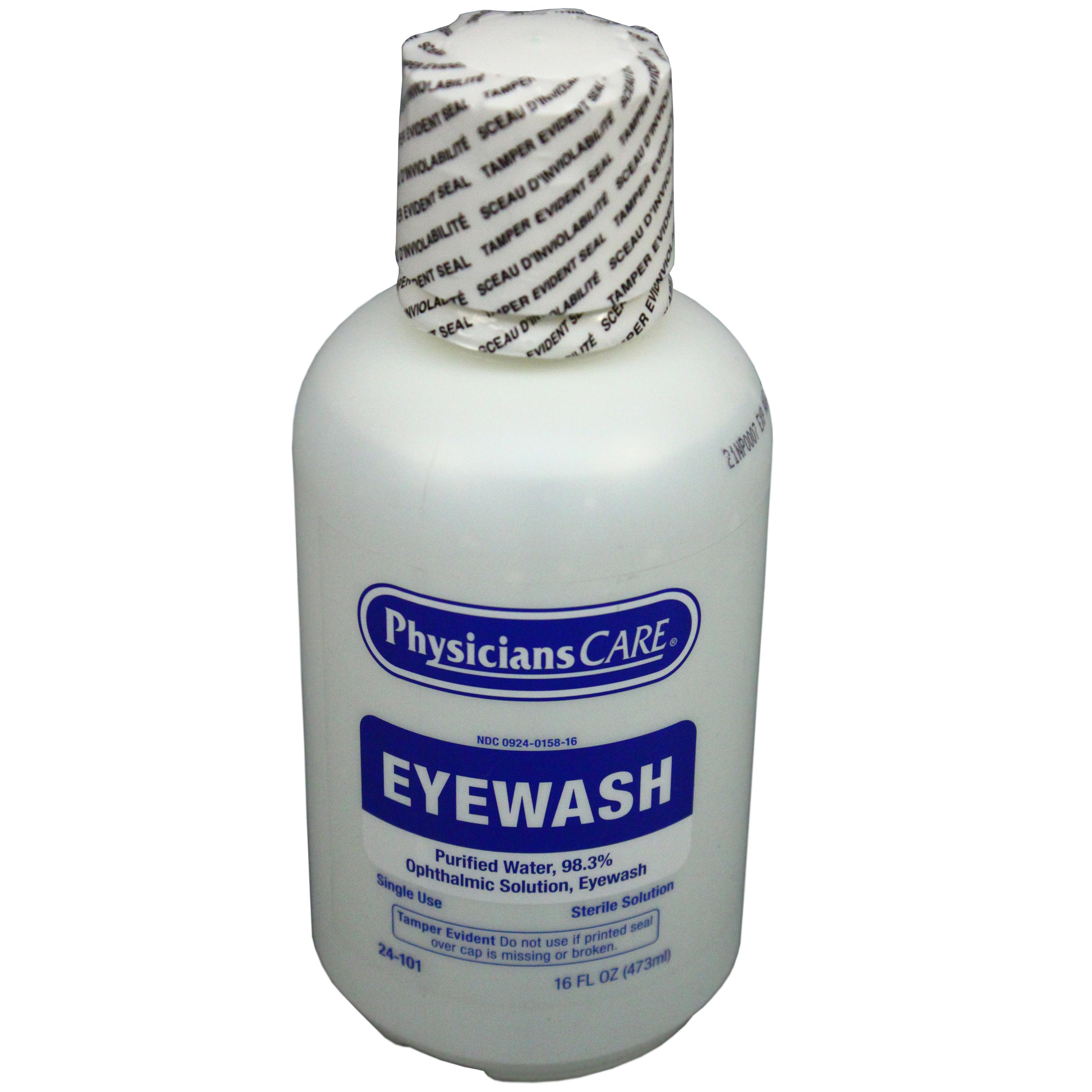 Impact® Emergency Eye Wash Refill 16 OZ Clear Saline Sterile 1/Each