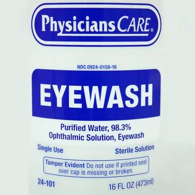 Impact® Emergency Eye Wash Refill 16 OZ Clear Saline Sterile 1/Each