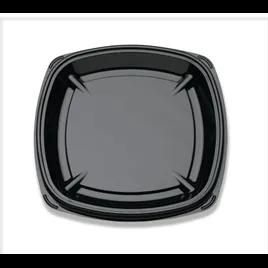 PartiPak® Serving Tray Base 12X12 IN PET Black Square Shallow 50/Case