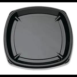PartiPak® Serving Tray Base 16X16 IN PET Black Square Shallow 50/Case