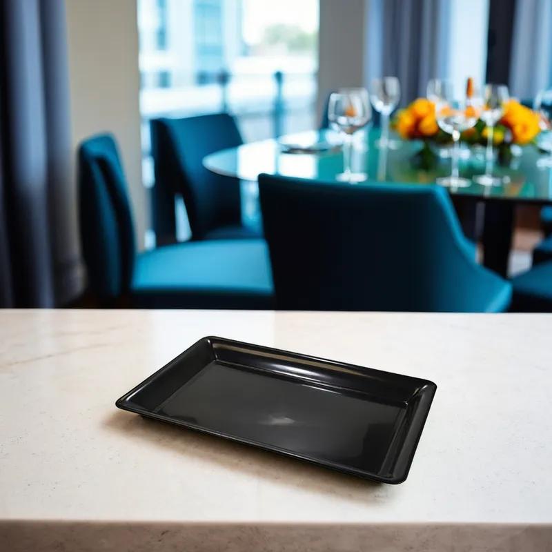 Victoria Bay Serving Tray 12X18 IN Plastic Black Rectangle 20/Case