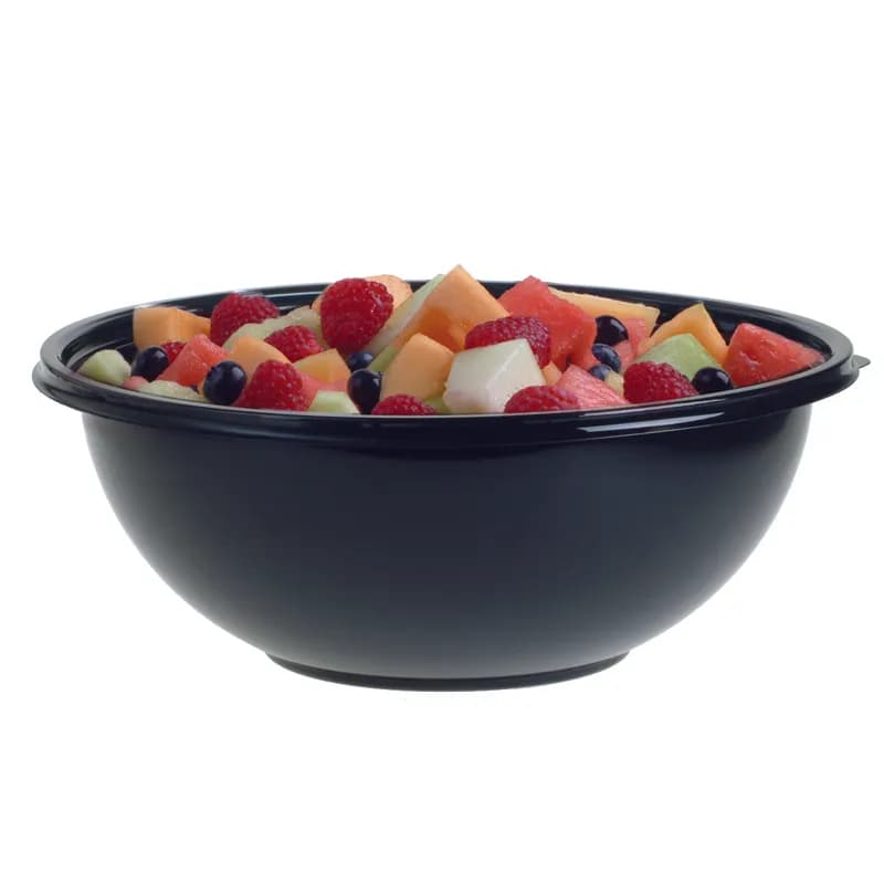 Bowl 160 OZ PET Black Round 50/Case
