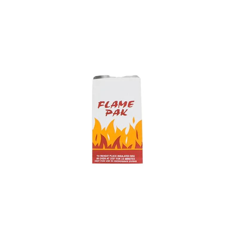 Bagcraft® Bag 6X4.75X14 IN 0.5 GAL Foil-Lined Paper Silver White Flame Pak Insulated 500/Case