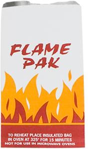 Bagcraft® Bag 6X4.75X14 IN 0.5 GAL Foil-Lined Paper Silver White Flame Pak Insulated 500/Case