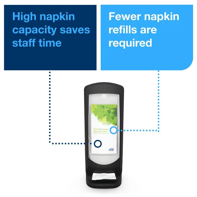 Tork Xpressnap® Napkin Dispenser 9.25X9.25X24.5 IN Black Plastic Stand 1/Each