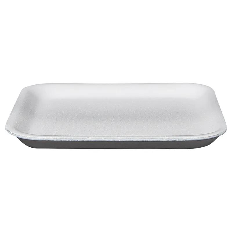 1S Meat Tray 5.25X5.25X0.5 IN Polystyrene Foam Shallow White Square Heavy 1000/Case